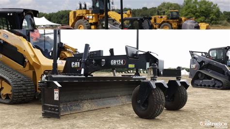 caterpillar skid steer grader attachment|skid steer attachments cat.